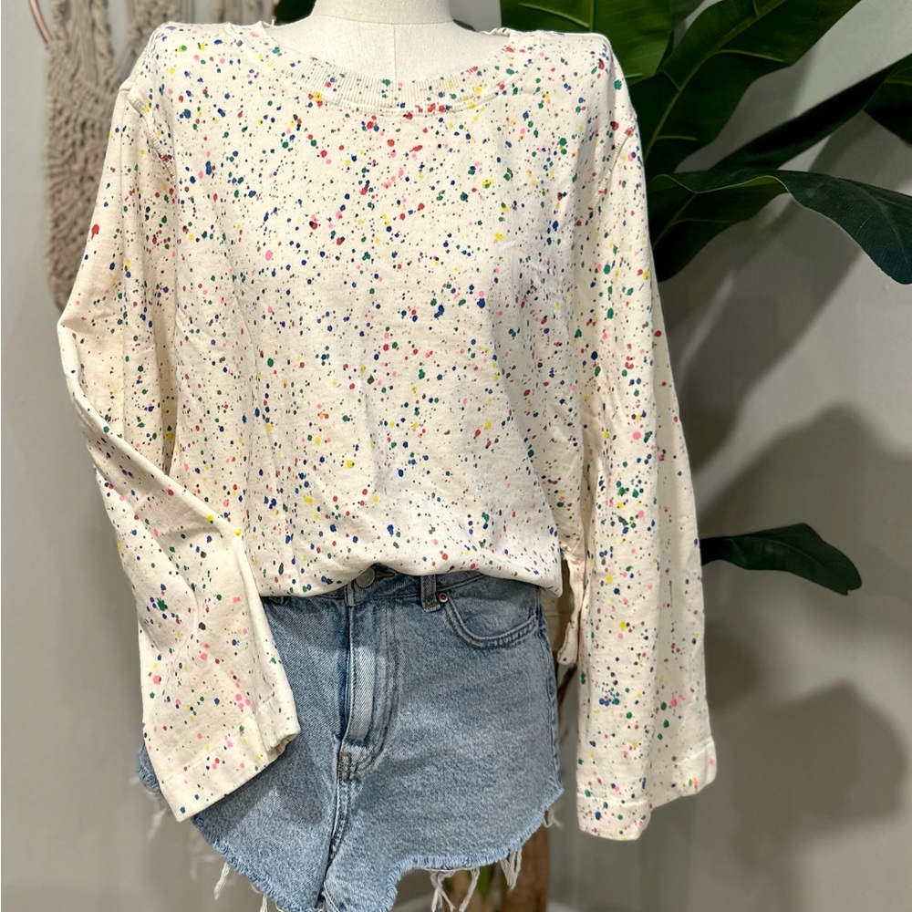 Maeve from Anthropologie paint splatter sweatshirt, Size M
